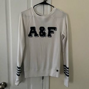Abercrombie & Fitch sweatshirt color white